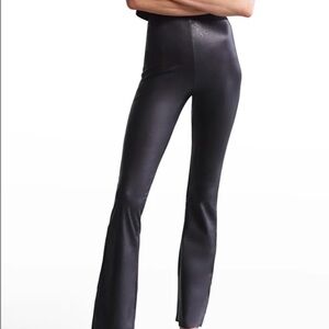 COMMANDO Faux Leather Flared Pull on Legging Party Clubbing Western Goth Sz M